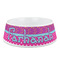 Sparkle & Dots Plastic Dog Bowl (Personalized)