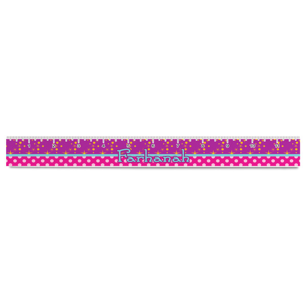 Sparkle & Dots Plastic Ruler - 12" - FRONT