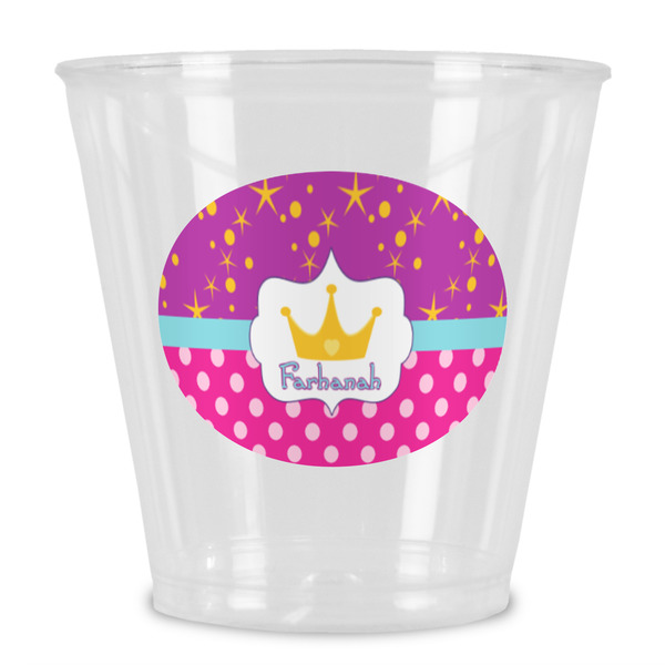 Custom Sparkle & Dots Plastic Shot Glass (Personalized)