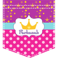 Sparkle & Dots Iron On Faux Pocket (Personalized)