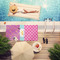 Sparkle & Dots Pool Towel Lifestyle