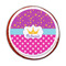 Sparkle & Dots Printed Icing Circle - Medium - On Cookie
