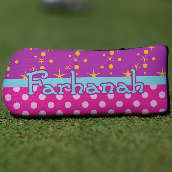 Custom Sparkle & Dots Blade Putter Cover (Personalized)