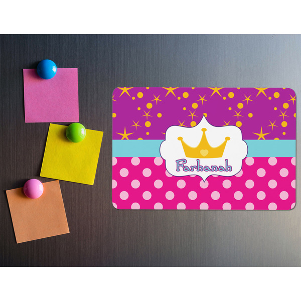 Sparkle & Dots Rectangular Fridge Magnet - LIFESTYLE