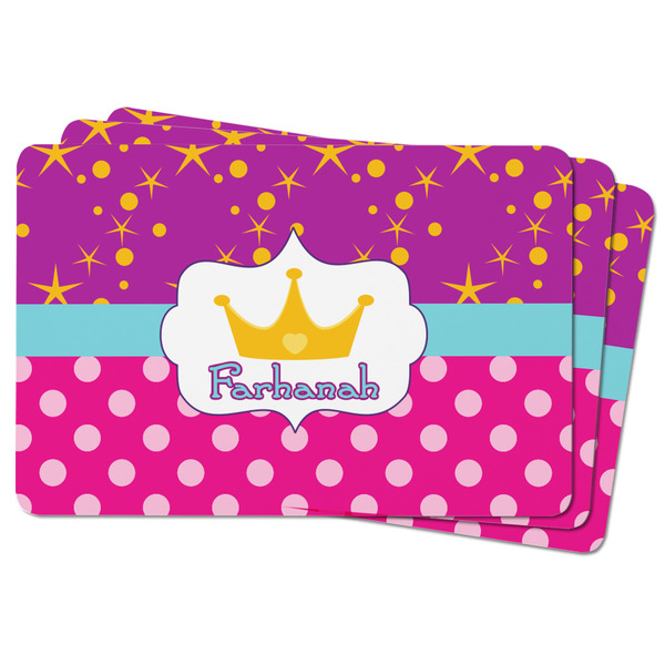 Sparkle & Dots Rectangular Fridge Magnet - THREE