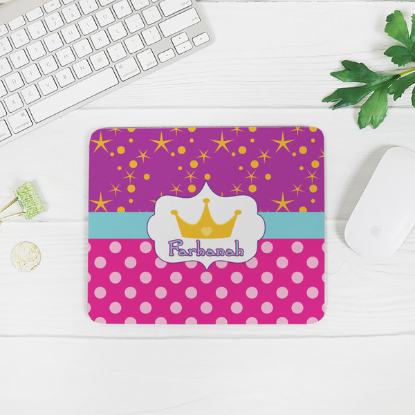 Sparkle & Dots Rectangular Mouse Pad - LIFESTYLE 2