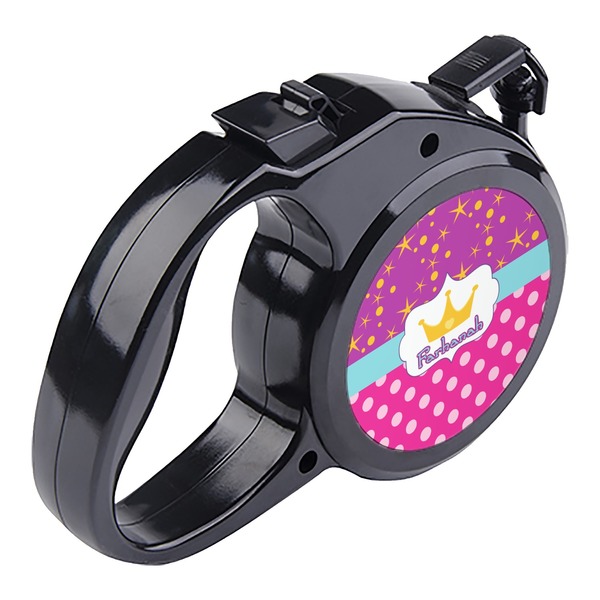 Sparkle & Dots Retractable Dog Leash - Angle