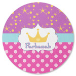Sparkle & Dots Round Rubber Backed Coaster (Personalized)