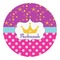 Sparkle & Dots Round Decal - XLarge (Personalized)