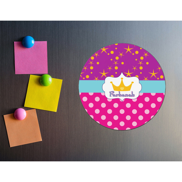 Sparkle & Dots Round Fridge Magnet - LIFESTYLE