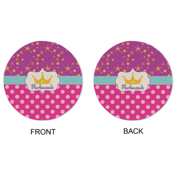 Sparkle & Dots Round Linen Placemats - APPROVAL (double sided)