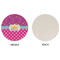 Sparkle & Dots Round Linen Placemats - APPROVAL (single sided)
