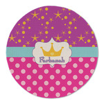 Sparkle & Dots Round Linen Placemat (Personalized)