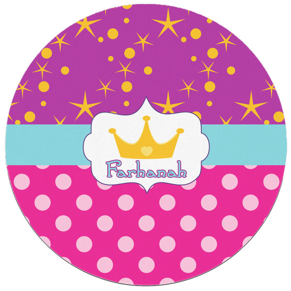 Sparkle & Dots Round Mousepad - APPROVAL