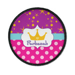 Sparkle & Dots Iron On Round Patch w/ Name or Text