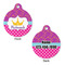 Sparkle & Dots Round Pet ID Tag - Large - Approval