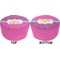 Sparkle & Dots Round Pouf Ottoman (Top and Bottom)