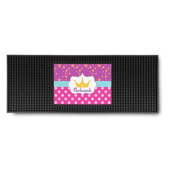 Custom Sparkle & Dots Rubber Bar Mat (Personalized)
