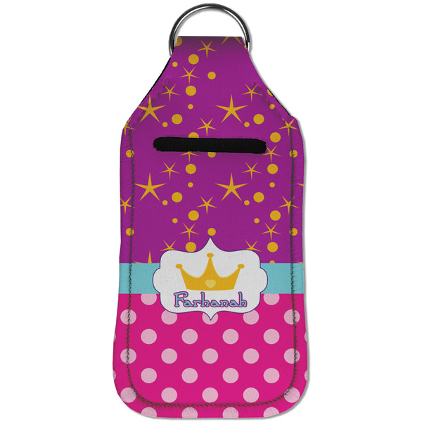 Sparkle & Dots Sanitizer Holder Keychain - Large (Front)