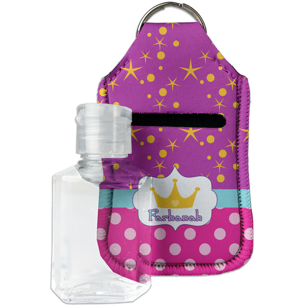 Custom Sparkle & Dots Hand Sanitizer & Keychain Holder (Personalized)