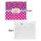 Sparkle & Dots Security Blanket - Front & White Back View