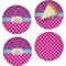 Sparkle & Dots Set of Appetizer / Dessert Plates