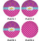 Sparkle & Dots Set of Appetizer / Dessert Plates (Approval)