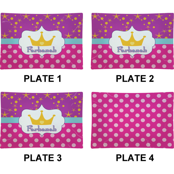 Sparkle & Dots Set of Rectangular Appetizer / Dessert Plates (Approval)