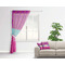Sparkle & Dots Sheer Curtain With Window and Rod - in Room Matching Pillow