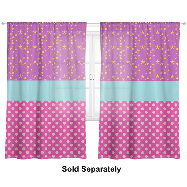 Sparkle & Dots Sheer Curtains Double