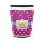 Sparkle & Dots Ceramic Shot Glass - 1.5 oz - Two Tone - Set of 4 (Personalized)