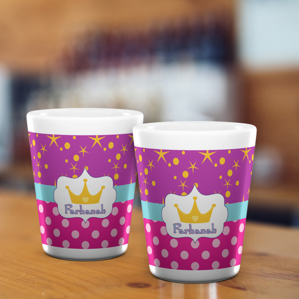 Sparkle & Dots Shot Glass - White - LIFESTYLE