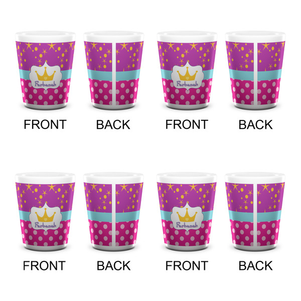 Sparkle & Dots Shot Glass - White - Set of 4 - APPROVAL