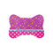 Sparkle & Dots Bone Shaped Dog Food Mat (Small) (Personalized)