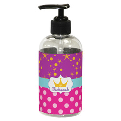 Sparkle & Dots Plastic Soap / Lotion Dispenser (8 oz - Small - Black) (Personalized)