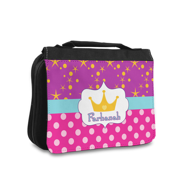 Custom Sparkle & Dots Toiletry Bag - Small (Personalized)