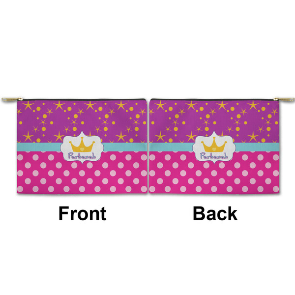 Sparkle & Dots Small Zipper Pouch Approval (Front and Back)