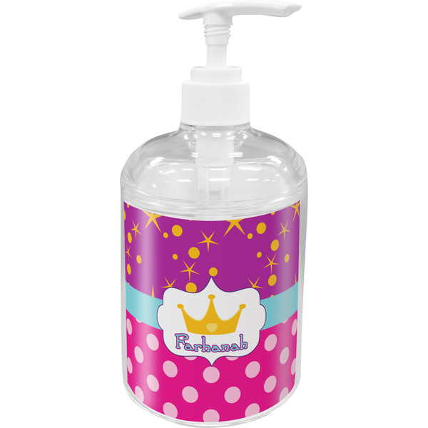 Custom Sparkle & Dots Acrylic Soap & Lotion Bottle (Personalized)