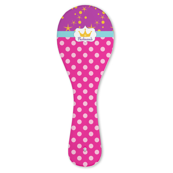 Custom Sparkle & Dots Ceramic Spoon Rest (Personalized)