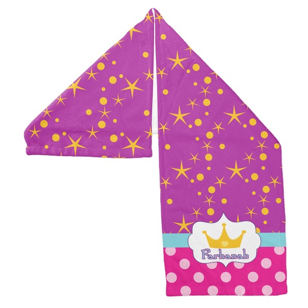 Sparkle & Dots Sports Towel Folded - Both Sides Showing