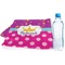 Sparkle & Dots Sports Towel Folded with Water Bottle