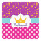 Sparkle & Dots Square Decal (Personalized)