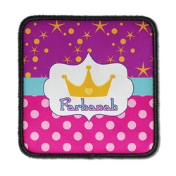 Sparkle & Dots Iron On Square Patch w/ Name or Text