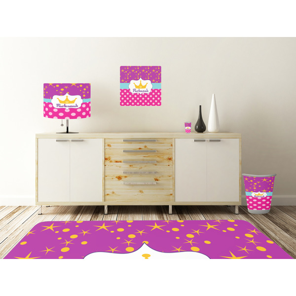 Sparkle & Dots Square Wall Decal Wooden Desk