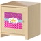 Sparkle & Dots Square Wall Decal on Wooden Cabinet