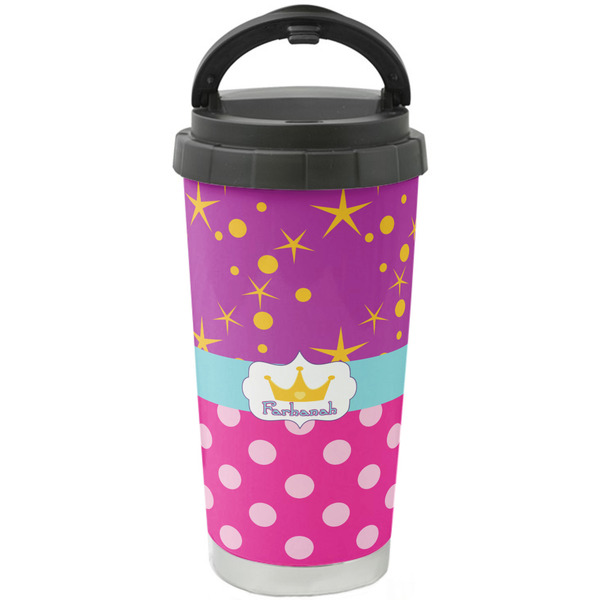 Custom Sparkle & Dots Stainless Steel Coffee Tumbler (Personalized)