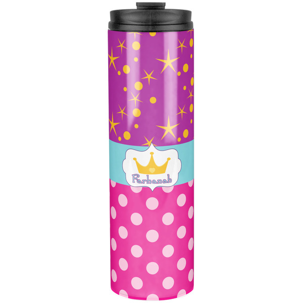 Custom Sparkle & Dots Stainless Steel Skinny Tumbler - 20 oz (Personalized)