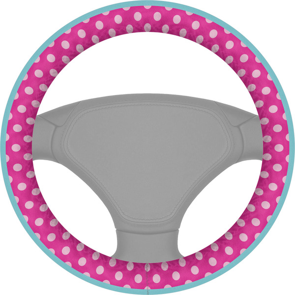 Custom Sparkle & Dots Steering Wheel Cover