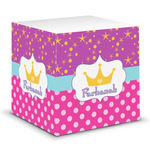 Sparkle & Dots Sticky Note Cube (Personalized)