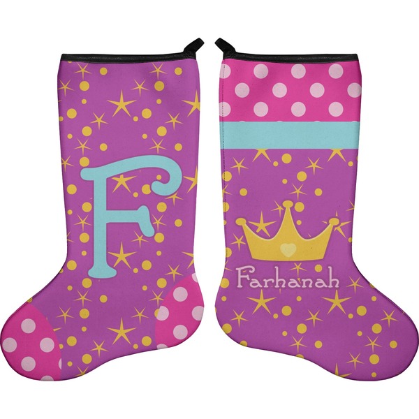 Sparkle & Dots Stocking - Double-Sided - Approval